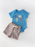 Popees Trendy & Adorable Bodysuit Co-ord Set (3-12 Months) for Boys