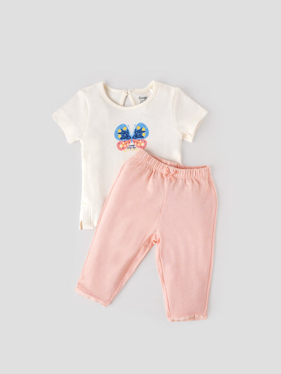 Popees Comfy & Cute Half Sleeve Co-ord Set (3-36 Months) for Girls
