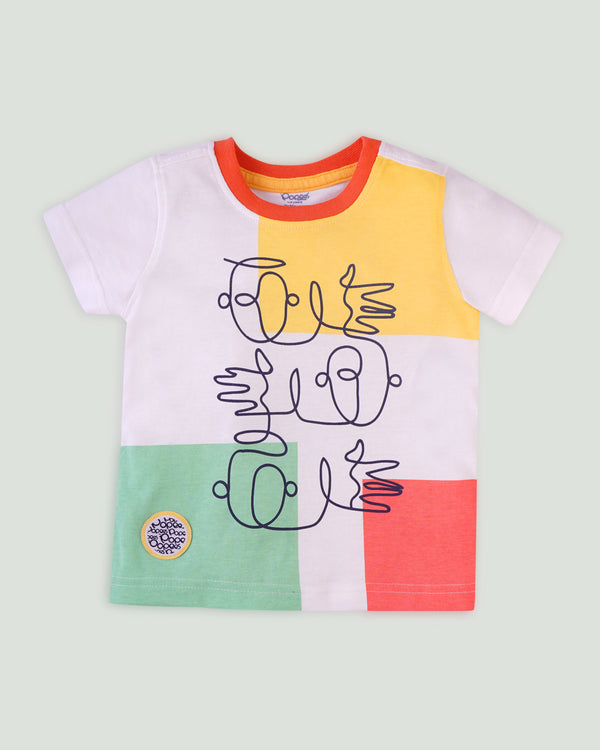 Popees Chest Printed T-shirt (1-8 Years) for Boys