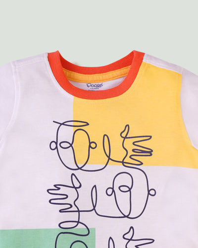 Popees Chest Printed T-shirt (1-8 Years) for Boys
