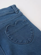 Popees Stylish Lace Detail Denim Jeans (1–8 Years) for Girls