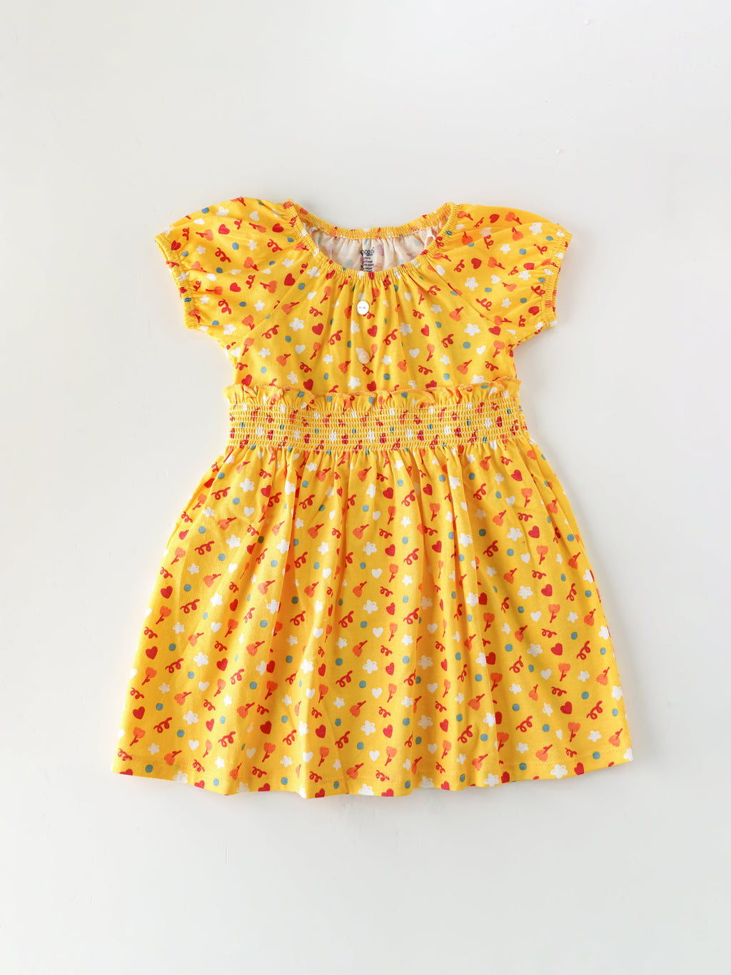 Trendy & Comfy Printed  Dress for Girls