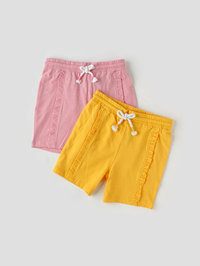 Popees Comfortable 2-Piece Shorts Set (1–8 Years) for Girls