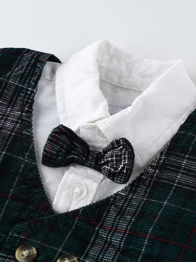 Popees Elegant Party-Wear Co-ord Set with Bow Tie (3–36 Months) for Boys