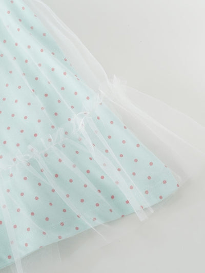 Popees Net Frock with Ruffle Hem (3-36 Months) for Baby Girls
