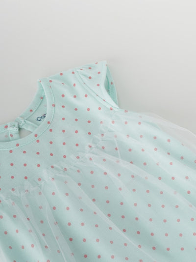 Popees Net Frock with Ruffle Hem (3-36 Months) for Baby Girls
