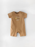 Popees Cotton Romper for Newborn Babies | Soft Breathable Baby Onesie | 0–6 Months