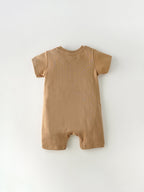 Popees Cotton Romper for Newborn Babies | Soft Breathable Baby Onesie | 0–6 Months