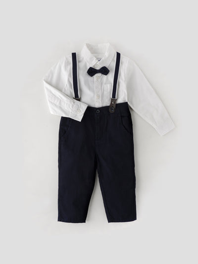 Popees Full-Sleeve Party Wear Co-ord Set for Boys (1–8 Years) – Made with Soft, Cotton-Rich Fabric