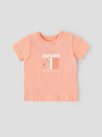 Popees Half Sleeve Chest Printed T Shirt (1-8 Years) for Boys