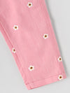 Popees Trendy & Comfy Flower Printed Denim Pants (1-8 Years) for Girls