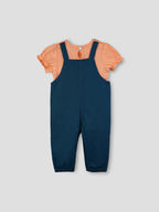 Popees Half Sleeve, Shoulder Strap Dungaree Set(1-8 Years) for Girls