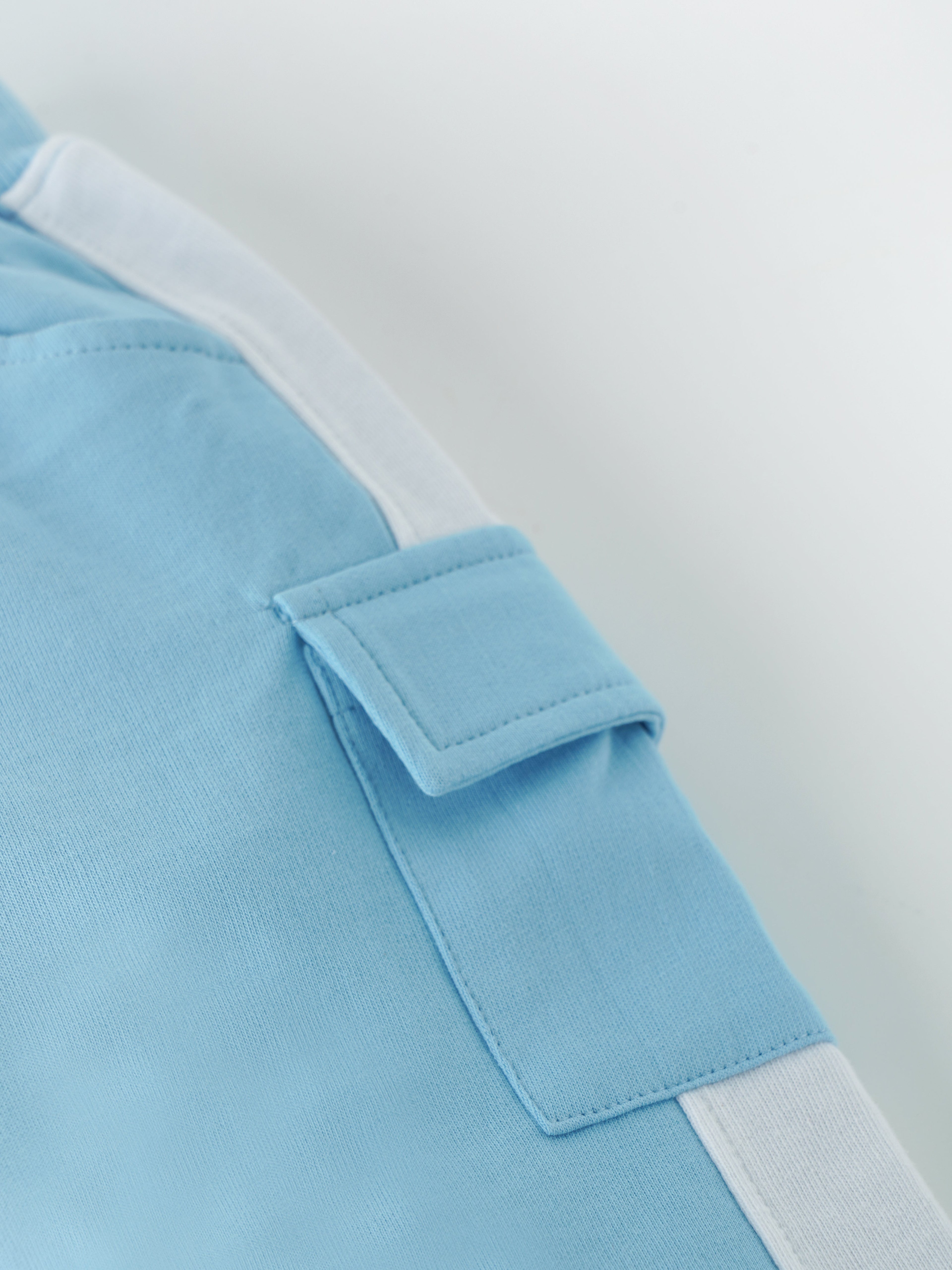 Popees Baby  Girls  Cotton Jogger Pants| Sky Blue| 1-8 Years