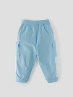 Popees Baby  Girls  Cotton Jogger Pants| Sky Blue| 1-8 Years