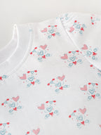 Popees Baby Girls Short Sleeve Cotton T-Shirt| White| 1-8 Years
