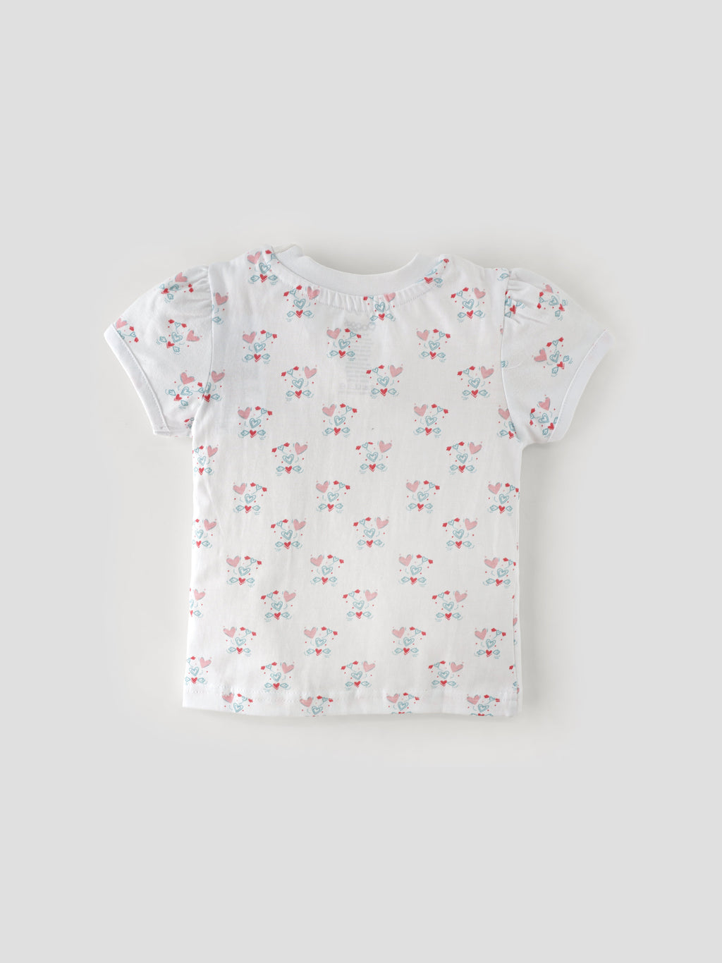 Popees Baby Girls Short Sleeve Cotton T-Shirt| White| 1-8 Years