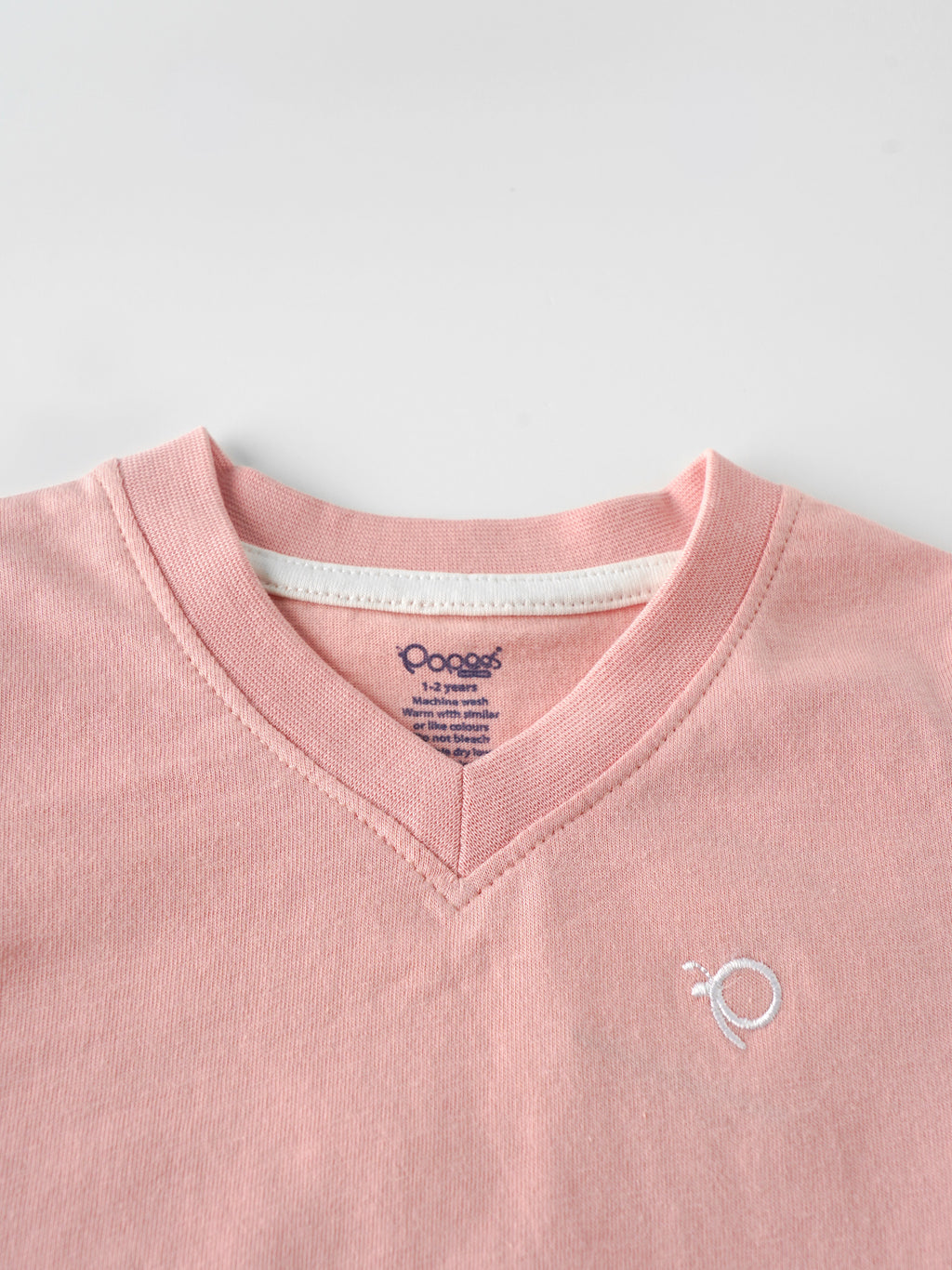 Popees Stylish V-Neck T-Shirt (1–8 Years) for Girls – Comfy & Fashionable