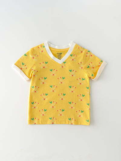 Popees Cute & Comfy V-Neck T-Shirt (1–8 Years) for Girls