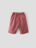 Popees Baby Girls Cotton 3/4 Shorts| Rust Pink| 1-8 Years