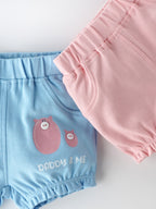 Popees Skin-friendly & Comfy Shorts (3-18 Months) for Girls - Pack of 2