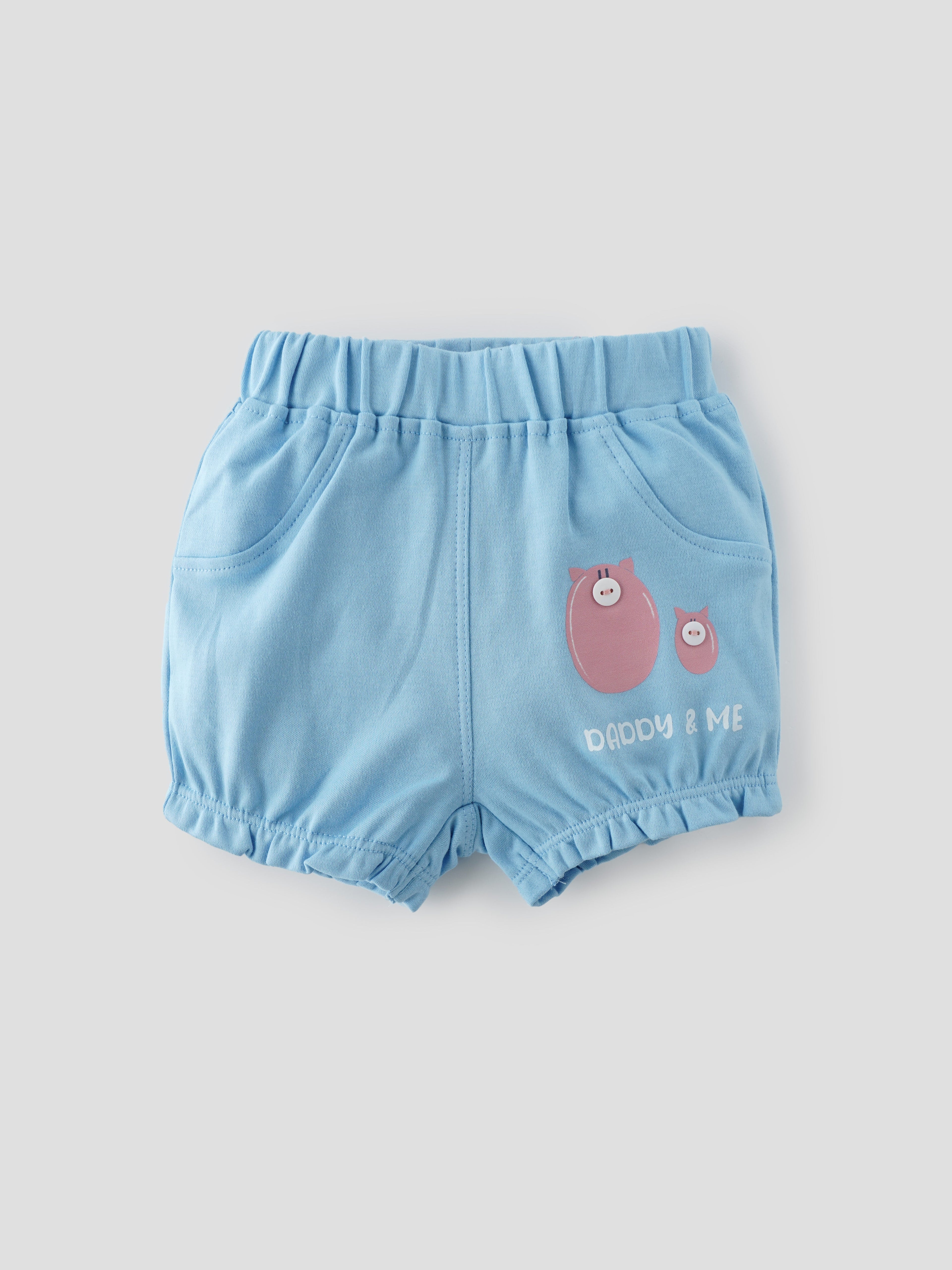 Popees Skin-friendly & Comfy Shorts (3-18 Months) for Girls - Pack of 2
