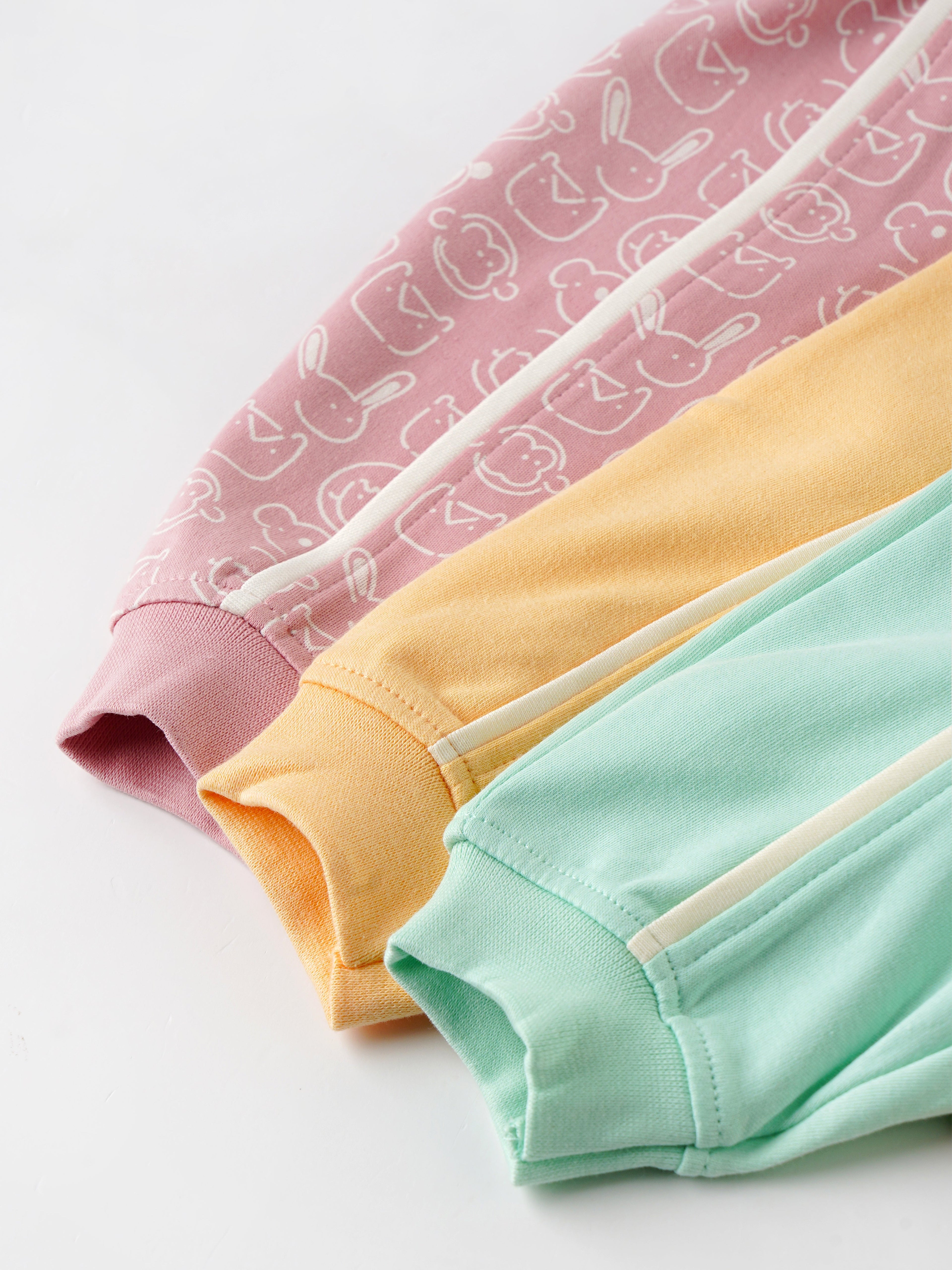 Popees Gentle & Comfy Baby Pants (0-9 Months) of Boys – Pack of 3