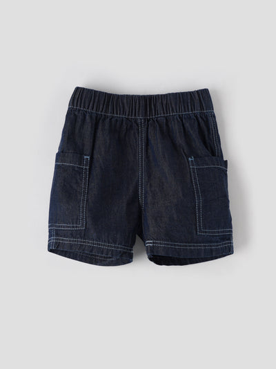 Popees Fashionable Denim Shorts With Pocket (3-36 Months) for Boys