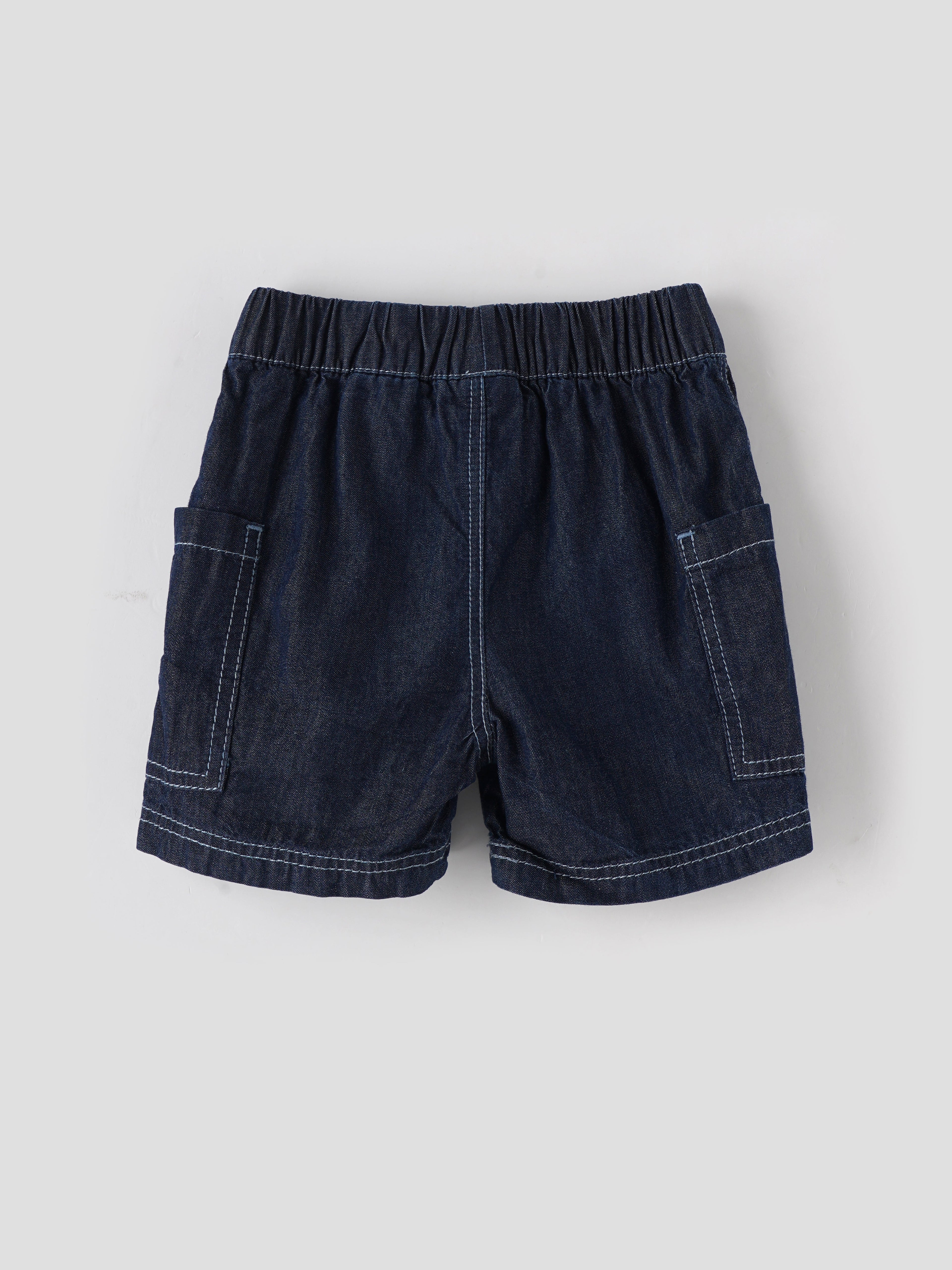 Popees Fashionable Denim Shorts With Pocket (3-36 Months) for Boys