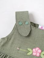 Popees Beautiful & Stylish Floral Embroidered Sleeveless Dress (3-36 Months)for Baby Girls
