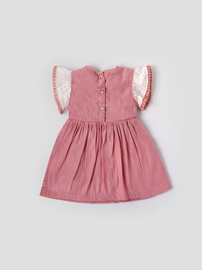 Popees Soft & Stylish Back Half Open Dress (3–36 Months)for Baby Girls