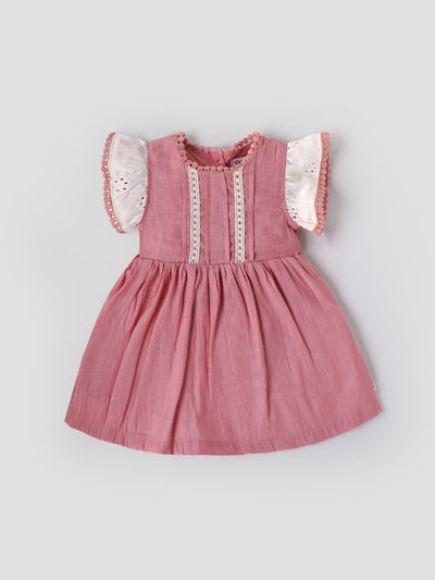 Popees Soft & Stylish Back Half Open Dress (3–36 Months)for Baby Girls