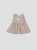 Popees Soft & Stylish Heart Print Sleeveless Dress (3–36 Months)for Baby Girls
