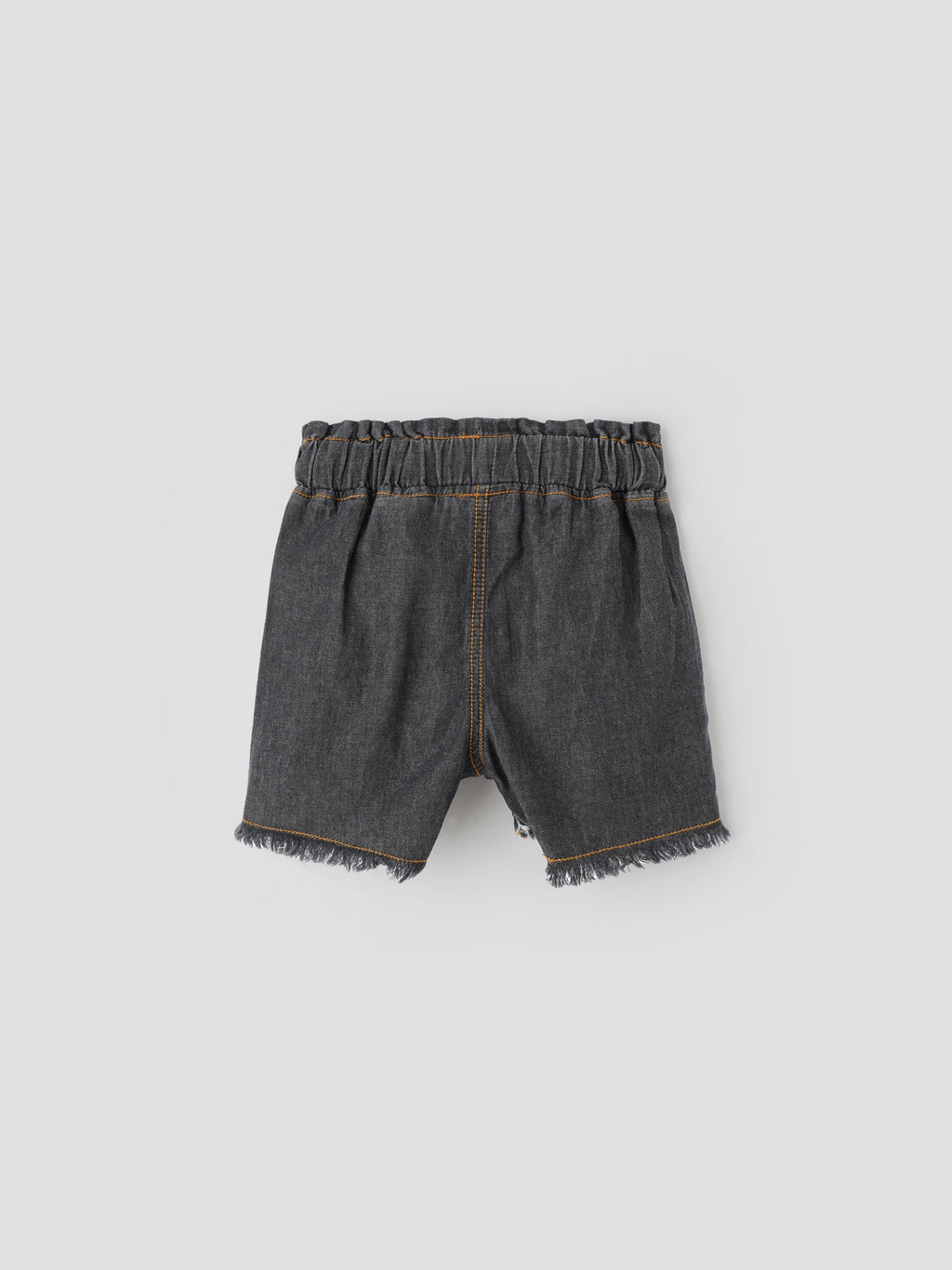 Popees Adorable Denim Shorts with Frilly Raw-Edge (3-36 Months) for Girls