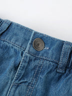 Popees Stylish Floral Embroidered Denim Shorts (3-36 Months) for Girls