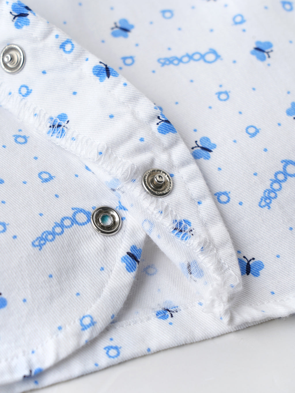 Popees Printed Front Open Sleeveless Jhabla (0–6 Months) for Babies