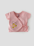 Popees Side Tie Jhabla Top (0–6 Months) for Newborn Girls