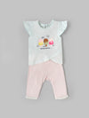 Popees Comfy & Trendy Chest Printed Coordinated Set (0-9 Months)for Baby Girls