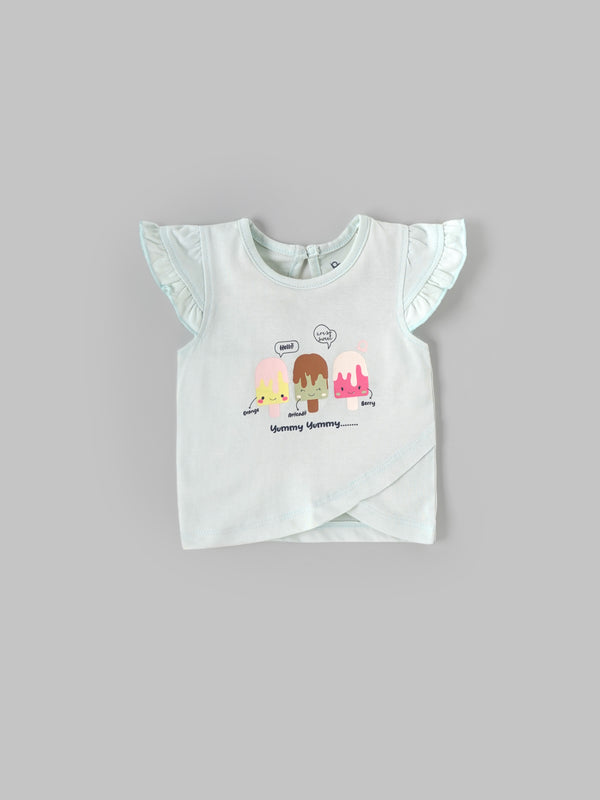 Popees Comfy & Trendy Chest Printed Coordinated Set (0-9 Months)for Baby Girls