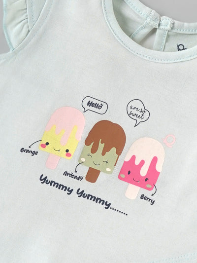 Popees Comfy & Trendy Chest Printed Coordinated Set (0-9 Months)for Baby Girls