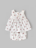 Popees Baby Girls Floral Top & Bloomer Set | Newborn–9 Months