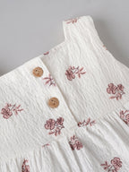Popees Baby Girls Floral Top & Bloomer Set | Newborn–9 Months
