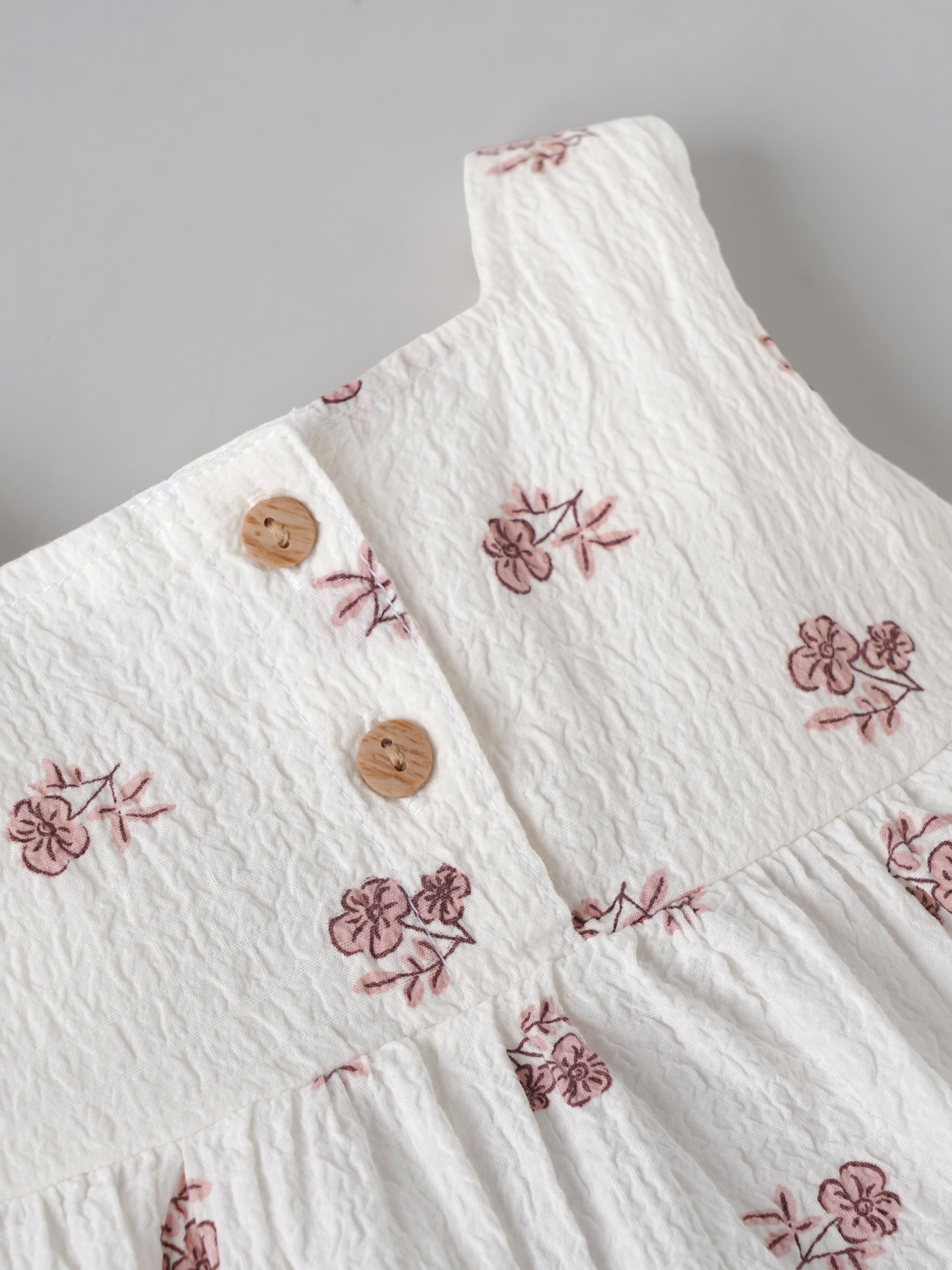 Popees Baby Girls Floral Top & Bloomer Set | Newborn–9 Months