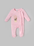 Popees Baby Unisex Cotton Full Sleeve Footed Sleepsuit| Tiny Baby, Newborn–6M