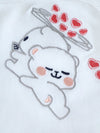 Popees Soft Cotton Embroidered Teddy Design Towel For Newborn Babies