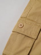 Popees Baby Boys Denim Dungaree Top | Beige | 1-6 Years