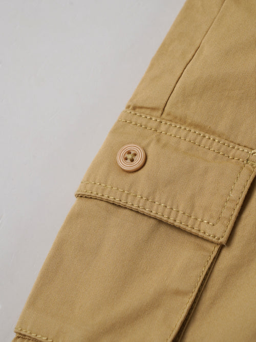 Popees Baby Boys Denim Dungaree Top | Beige | 1-6 Years
