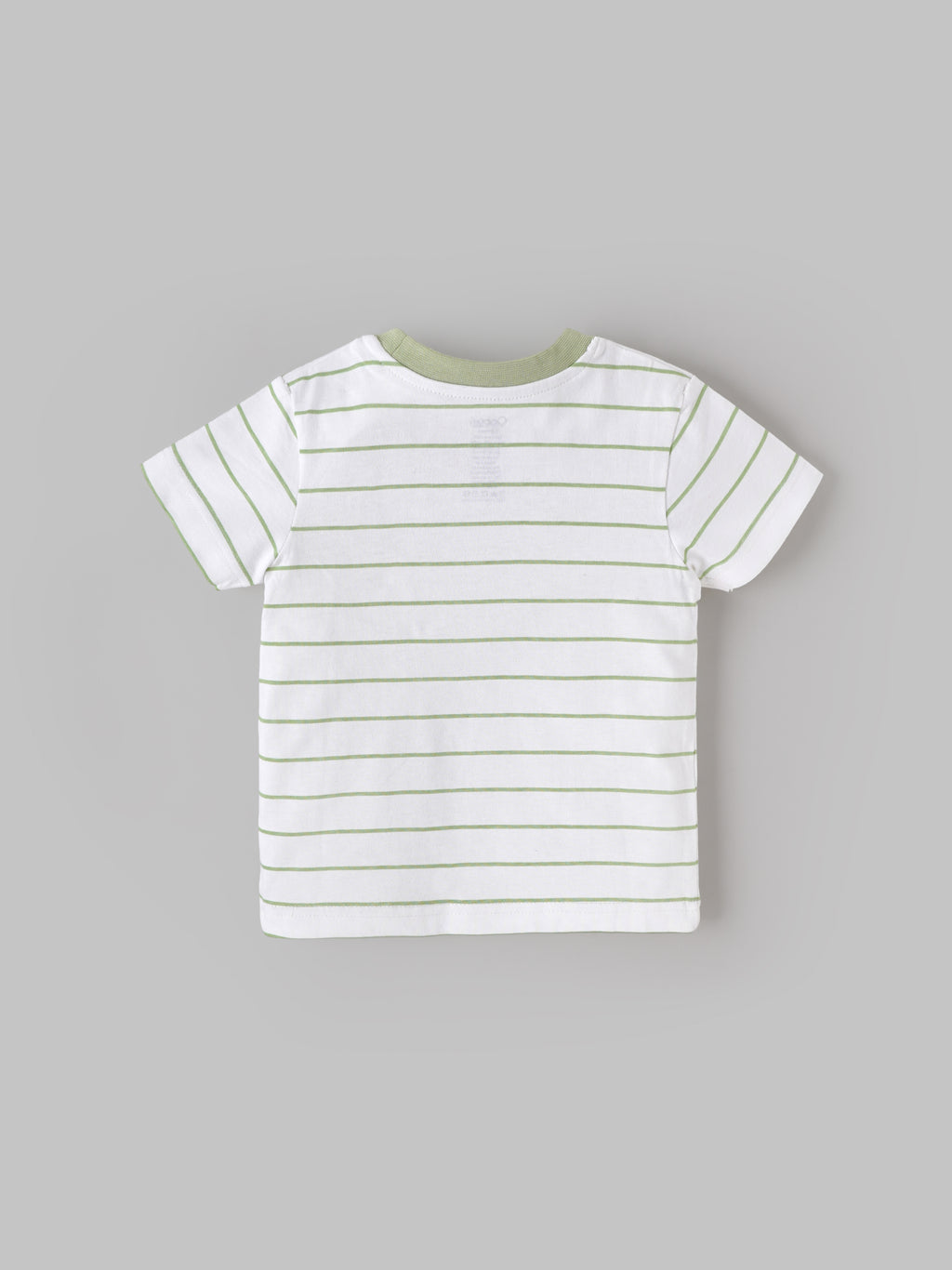 Popees Boys Striped Cotton T-Shirt | White | 1-8 Years