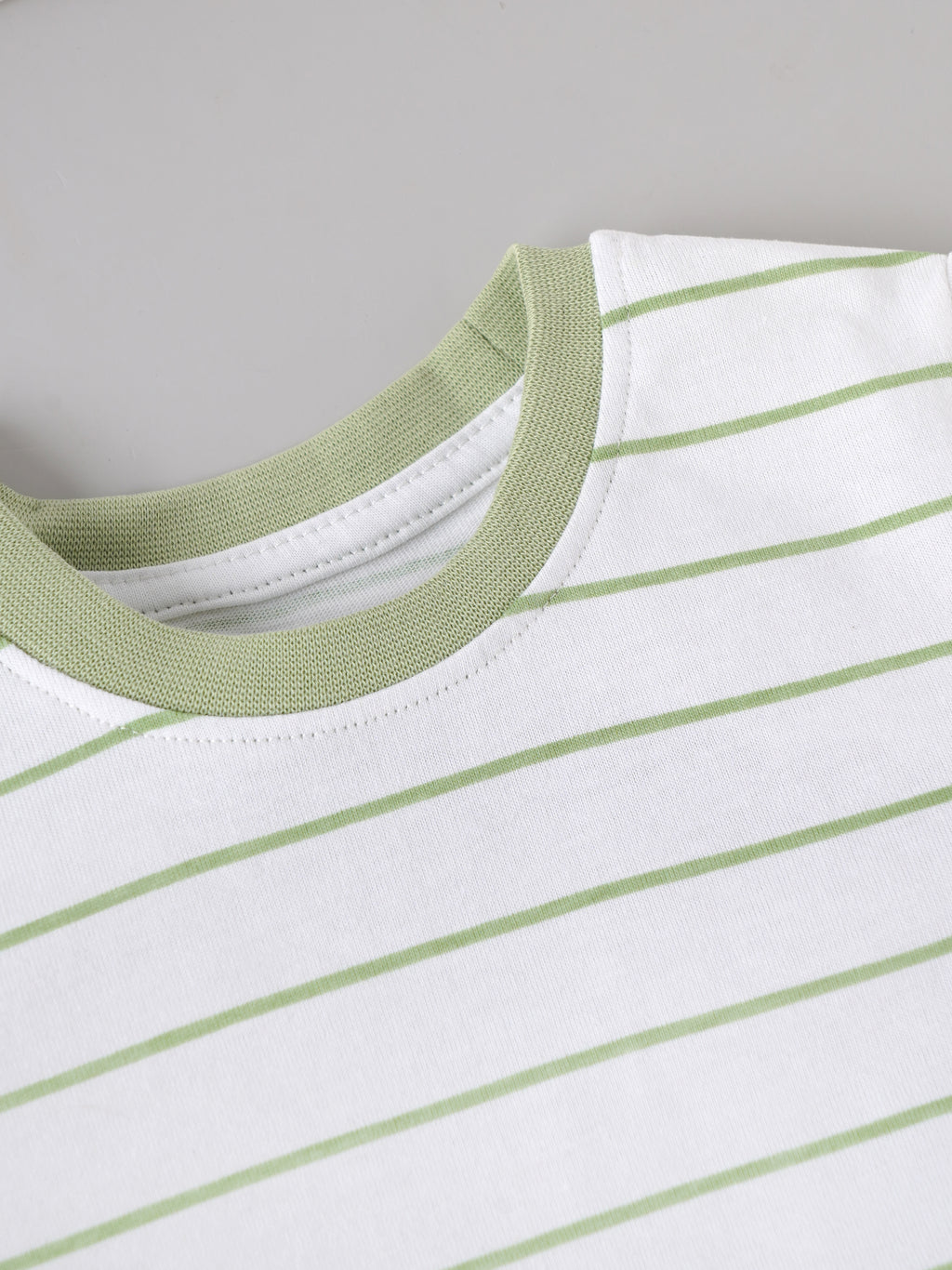 Popees Boys Striped Cotton T-Shirt | White | 1-8 Years