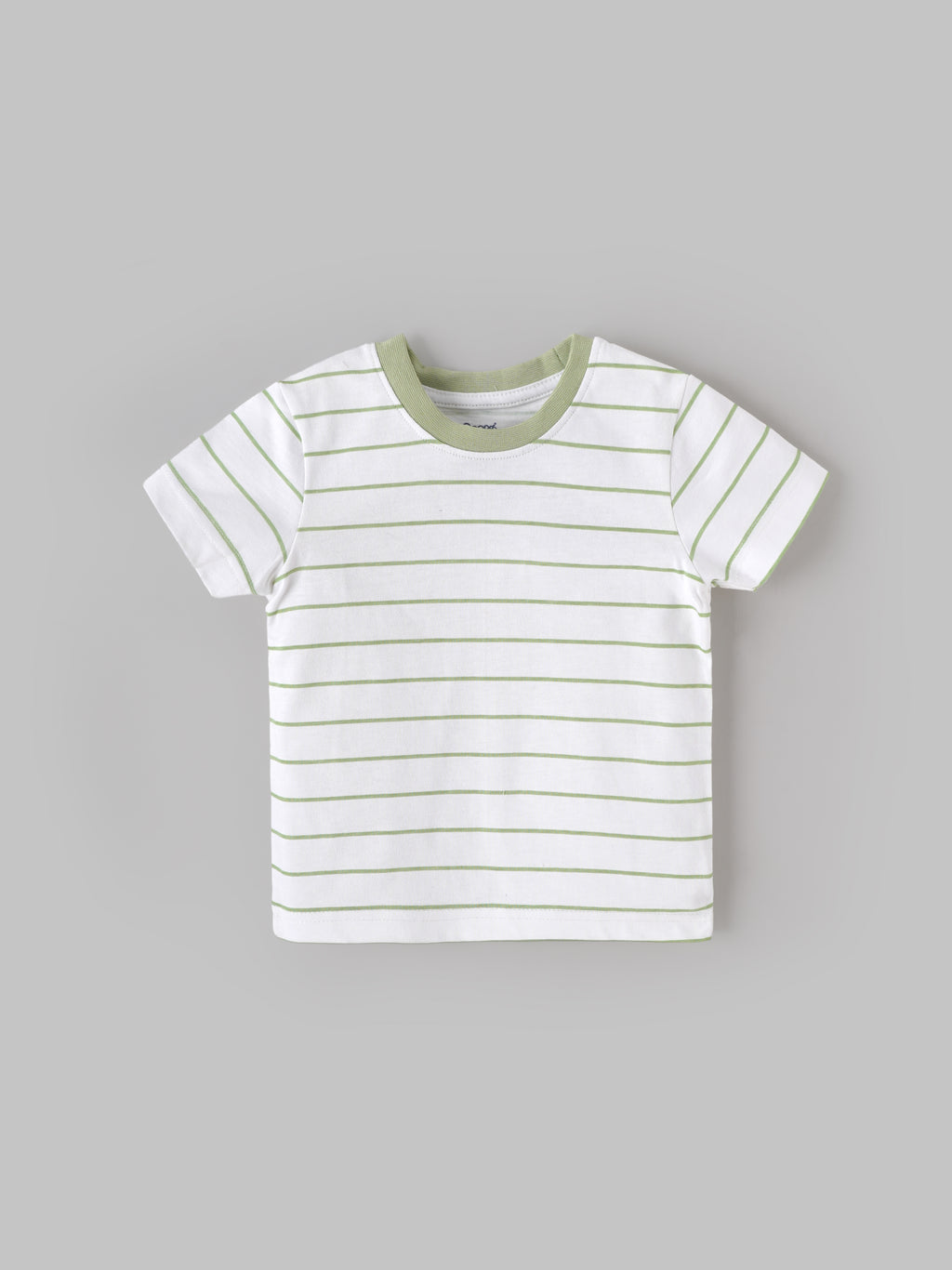 Popees Boys Striped Cotton T-Shirt | White | 1-8 Years