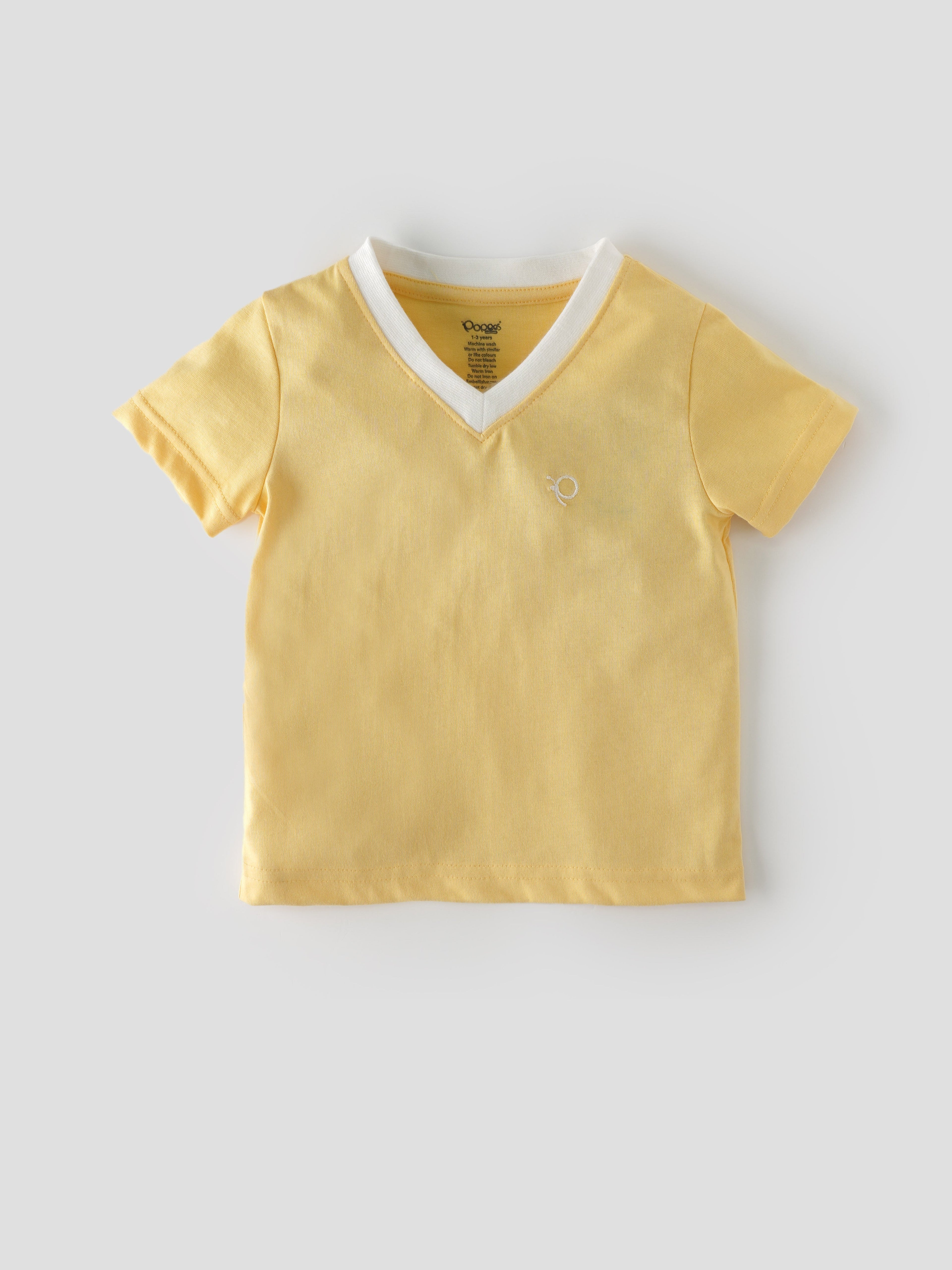 Popees Comfy V-Neck T-Shirt (1–8 Years) for Boys